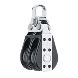 Bullet double 29 mm, poulie double Harken pour guidage de bosses, légère et haute performance.