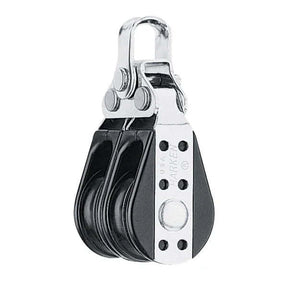 Bullet double 29 mm, poulie double Harken pour guidage de bosses, légère et haute performance.