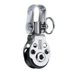 Air block à émerillon 16 mm Harken, légère et compacte, idéale pour dériveurs hi-tech, système à billes en acier inoxydable.