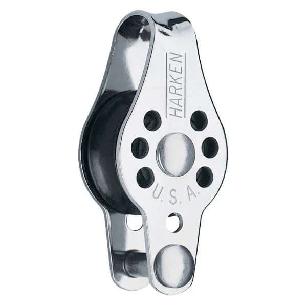 Micro Block à Ringot 22 mm avec réa en aluminium, idéal pour voiles et réglages à faible charge.