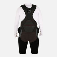 Harnais de trapèze Pro Racing vue arrière, conçu pour le confort et le soutien avec un matériau durable.