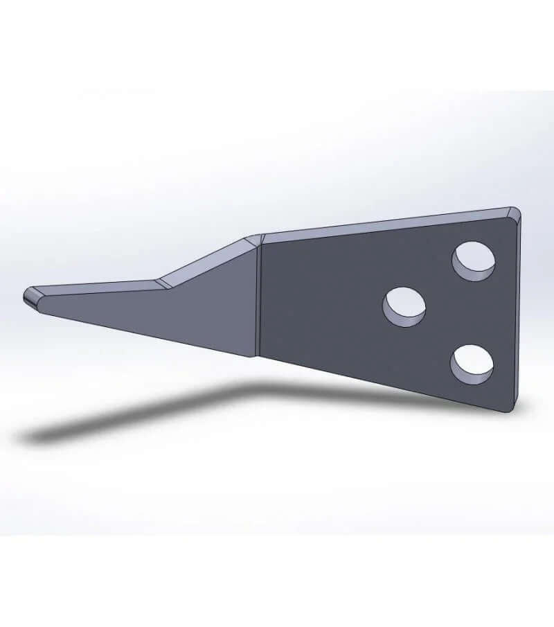 Hook de mat catamaran en inox, conçu pour installation sur catamaran, aspect technique avec trous d'ajustement.