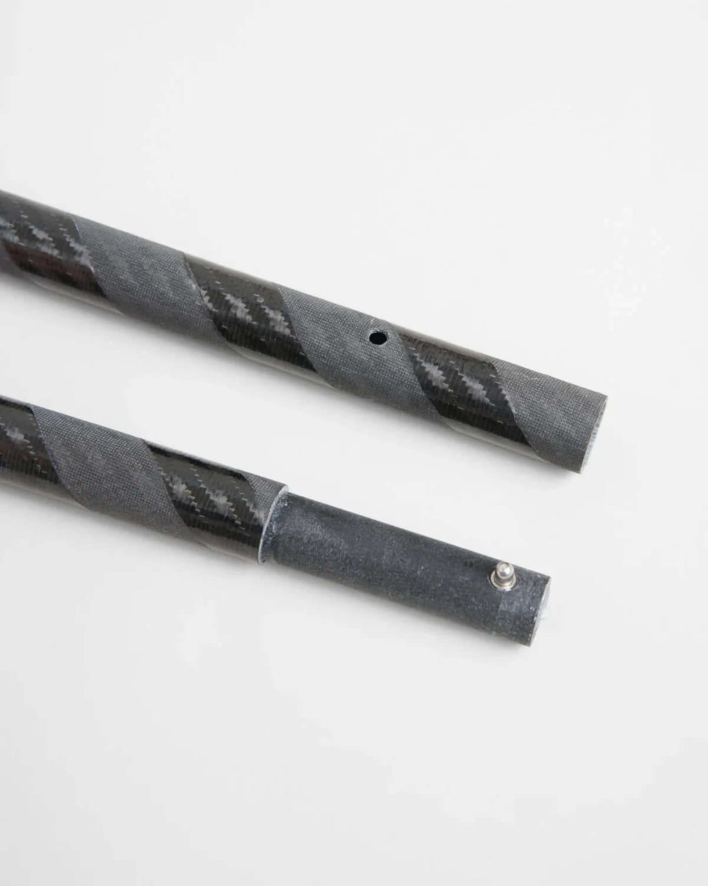 ILCA Travel carbon Tiller Extension 1250, pipe details showing high-quality carbon fiber construction.
