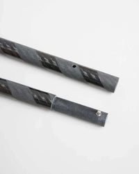 ILCA Travel carbon Tiller Extension 1250, pipe details showing high-quality carbon fiber construction.