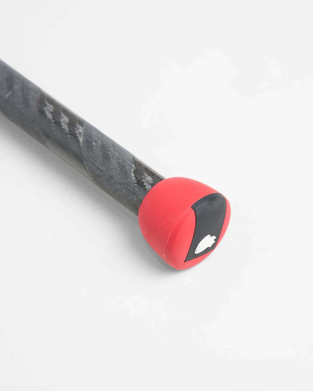 ILCA Travel carbon Tiller Extension 1250 detail showing the carbon handle and red end cap.