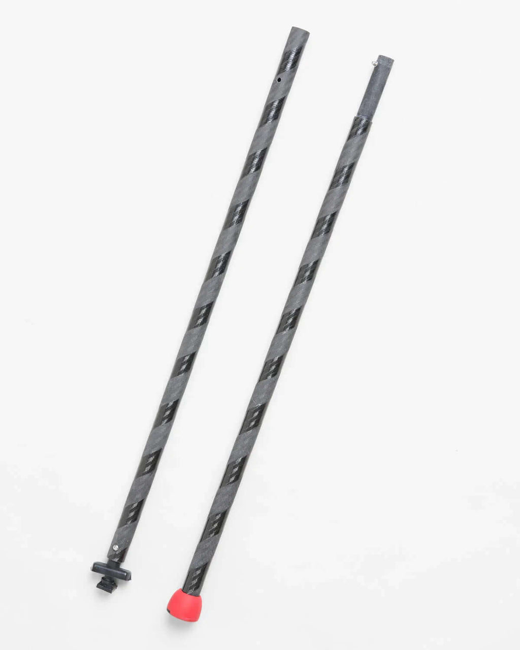 ILCA Travel carbon Tiller Extension 1250 showing two sections of a carbon tiller extension.