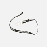 Leash pour casquette robuste avec clip pour fixation sécurisée et sangle en tissu haute résistance.