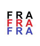 Image représentant les lettres FRA en rouge, bleu et noir, utilisées pour les indications en régate.