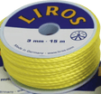 Bobine de fil Liros jaune, 3 mm x 15 m, fabriqué en Allemagne, pour divers usages marins.