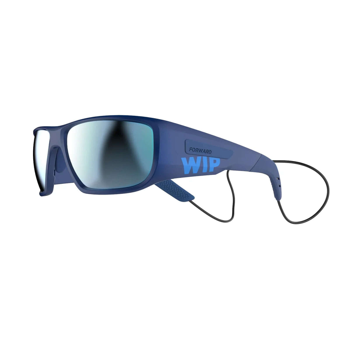 Lunettes GUST EVO POLARIZED avec monture bleue et verres polarisés, idéales pour la pratique nautique.
