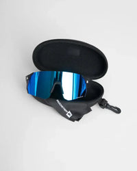 Lunettes polarisées avec verres miroir et étui de protection