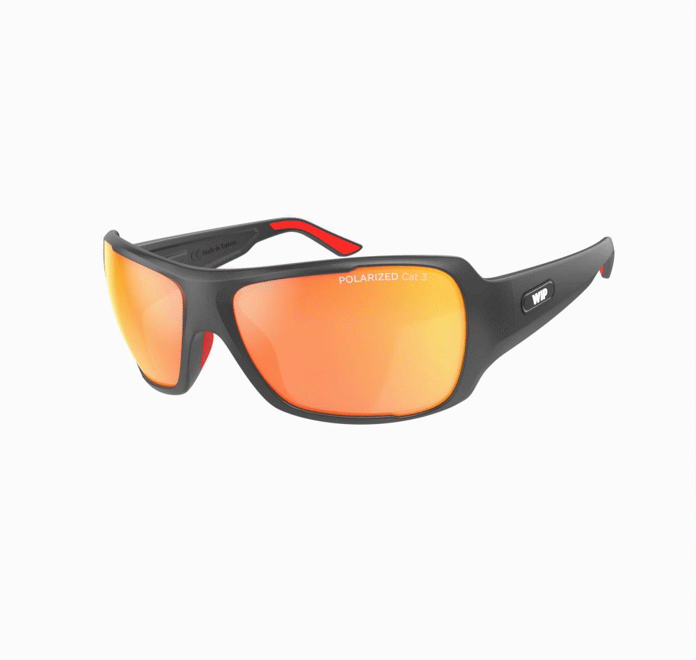 Lunettes WIPSUN POLARIZED avec verres polarisés Catégorie 3 et design moderne, idéales pour activités nautiques.