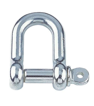 Manille droite Inox pleine - inox A4 5mm en acier inoxydable A4, diamètre de 5mm, pour charges lourdes.