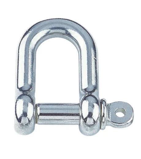 Manille droite Inox pleine - inox A4 5mm en acier inoxydable A4, diamètre de 5mm, pour charges lourdes.