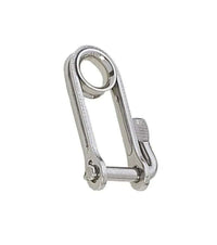 Manille imperdable Ø5mm - 14/40mm + anneau Ø12 en inox A4 avec manillon imperdable.