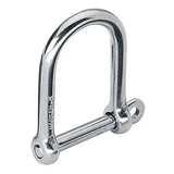 Manille large 5 mm en acier inoxydable avec finition polie, diamètre de 5 mm et poids de 25 g.
