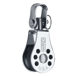 Micro Block à émerillon 22 mm Harken, poulie en acier inoxydable avec émerillon, ultra-légère et compacte.