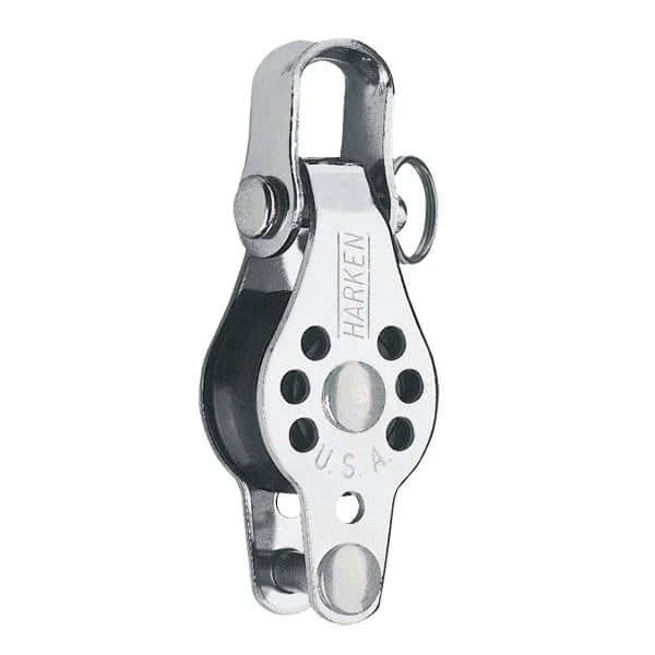 Manille 22 mm pour voile, poulie Harken en aluminium, usage léger, poids de 28 g.