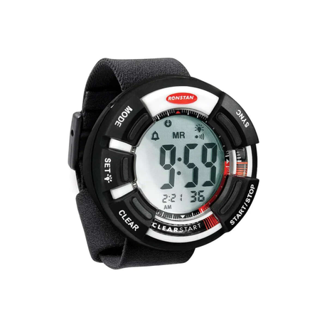 Montre 'Clear Start', Ø 65mm avec grand écran numérique pour lecture rapide.