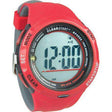 Montre, 50mm, rouge gris avec écran numérique et fonctionnalités spécialisées, modèle ClearStart™.