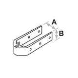 Fémelot haut Ø8 pour safran 32mm