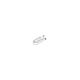 Fémelot haut Ø8 bagué pour safran 32mm