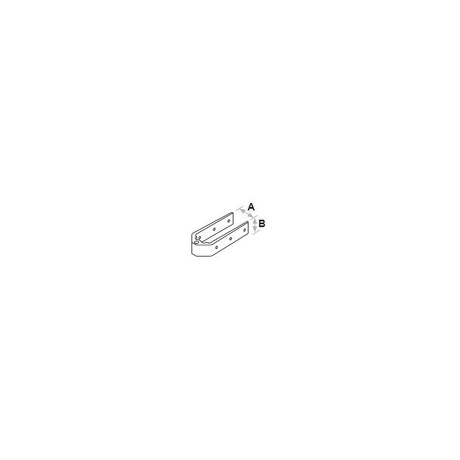 Fémelot haut Ø8 bagué pour safran 32mm