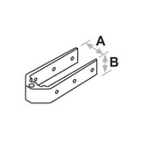 Fémelot bas Ø8 32mm pour safran