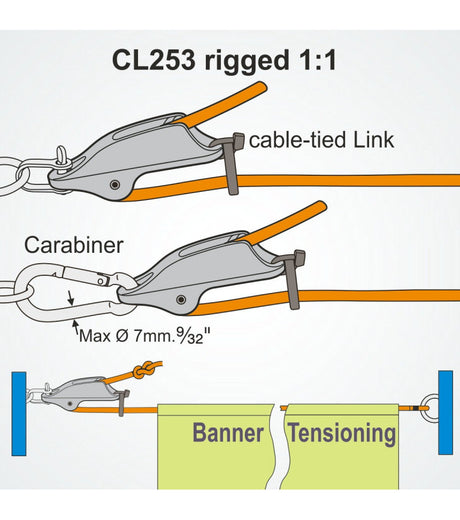 Clamcleat mini Aluminium CL253