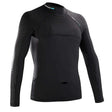 Overtop FLOW VORTEX RASHGUARD en noir, conçu avec technologie Aero Flow Vortex et chevrons 3D pour un flux d'air optimal.
