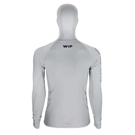 Overtop HOODED UV RASHGUARD LONG SLEEVE arrière avec cagoule et manches longues, conçu pour sports aquatiques.
