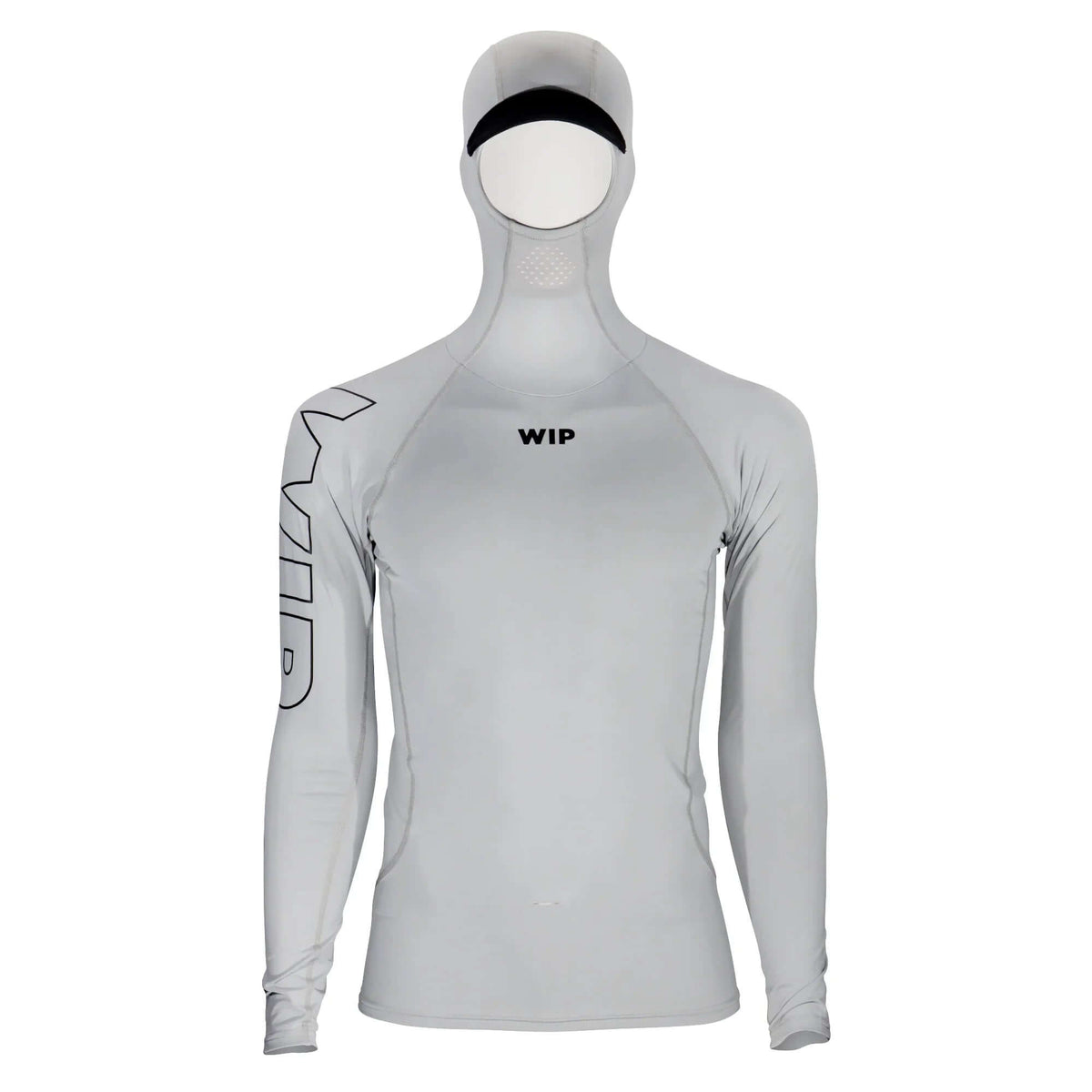 Overtop HOODED UV RASHGUARD LONG SLEEVE en polyamide spandex léger avec cagoule intégrée pour protection UV.