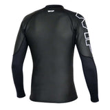 Overtop LONG SLEEVE HYBRID, black long sleeve shirt with WIP logo, designed for optimal movement and temperature regulation.