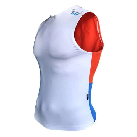 Overtop RACE TANK TOP en polyamide spandex extensible, conçu pour un ajustement optimal et une liberté de mouvement.