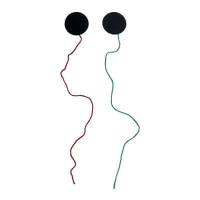 PENONS. Ensemble de penons adhésifs avec fils rouge et vert pour visualiser l'écoulement de l'air sur les voiles.