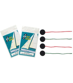 Penons vert/Rouge - 8 paires, 4 rouges et 4 verts, installation rapide avec support autocollant, résistant à l'eau et aux UV.