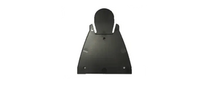 Plaque de support Pocket V2 (NS START et 360) vue de face, en métal noir avec trous pour fixation.