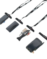 Pochette étanche pour téléphone portable avec fenêtres ClearView™ et dispositif de sécurité Rooster.