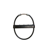 Poignée de trapèze souple J&H en inox avec revêtement PVC et poignée en plastique, dimensions 130mm x 150mm.