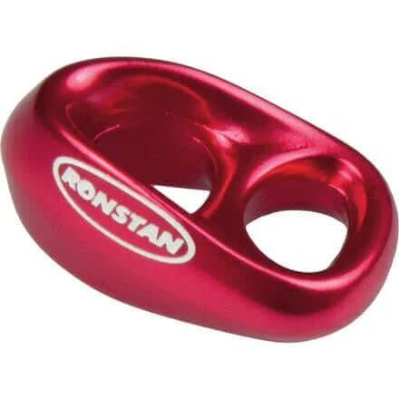 Poulie à friction Shock - pour cordage de 6 mm - rouge en aluminium anodisé.