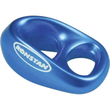 Poulie à friction Shock - pour cordage de 6 mm - bleu, en aluminium anodisé, conçue pour des charges lourdes.