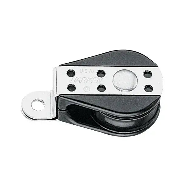 Bullet plat pont pivotante 29 mm, poulie de guidage avec un réa de 29 mm pour charges légères et élevées.