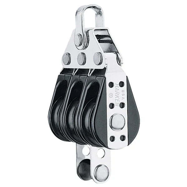 Bullet triple à Ringot 29 mm de Harken, poulie compacte avec faible coefficient de friction.