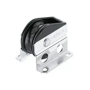 Bullet verticale câble 29 mm de Harken avec réa en aluminium et roulements, conçu pour une faible friction.