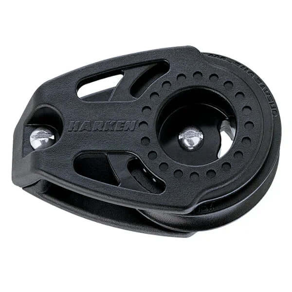 Poulie Carbo 40 mm à plaquer, conçue pour un fonctionnement fluide avec faible coefficient de friction, dimensions compactes.