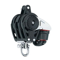 Poulie Carbo 57 triple Ratchamatic + ringot + taquet avec un design compact