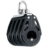 Poulie Carbo 57 mm quadruple, robuste et légère, conçue pour une manipulation fluide en conditions exigeantes.