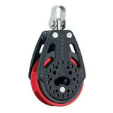 Poulie Carbo 57 mm Ratchet de Harken, accastillage de haute performance avec réa de 57 mm et charge de travail maximale de 227 kg.