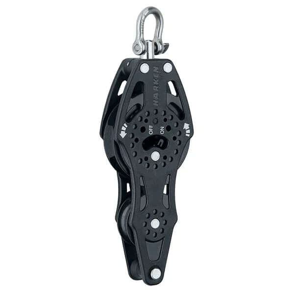 Poulie Carbo 57mm violon Ratchet à Ringot avec crochet, design ergonomique et fonctionnalités de maintien.