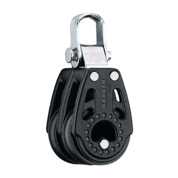poulie Carbo double 29mm tête fixe avec technologie Carbo Air et faible coefficient de friction